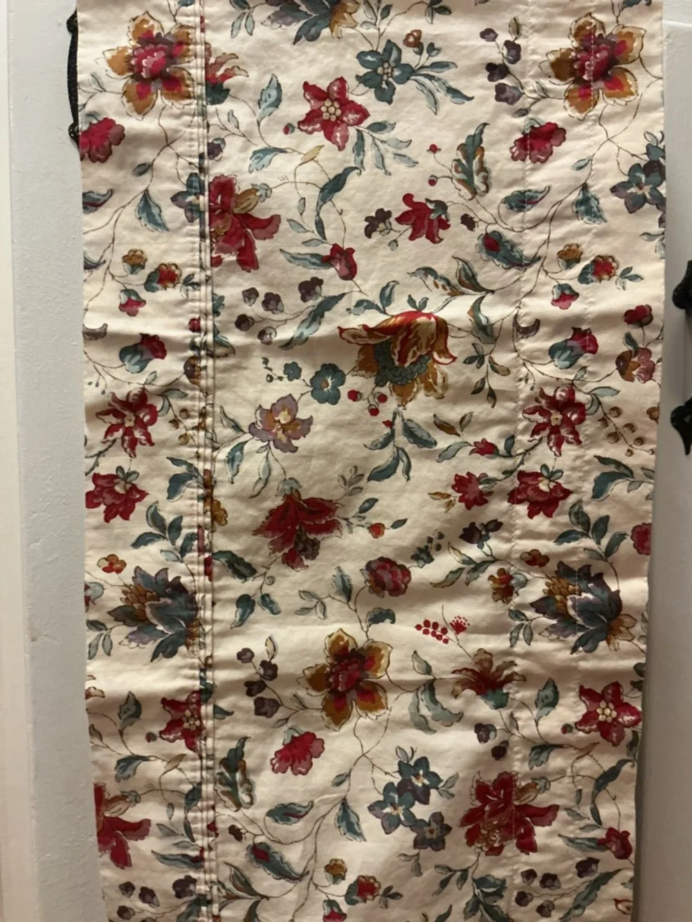 Vintage Cotton Floral Valance